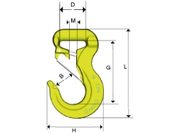 Picture of Rundslingkrok Gunnebo RH1-10 (1T)