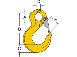 Picture of LASTEKROK M/SPERRE KL8 6MM