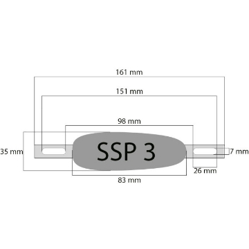 Picture of Sinkanode skrog oval 0,5 kg