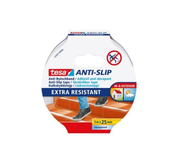 Antisklitape 25mmx5m Transparent - Tesa